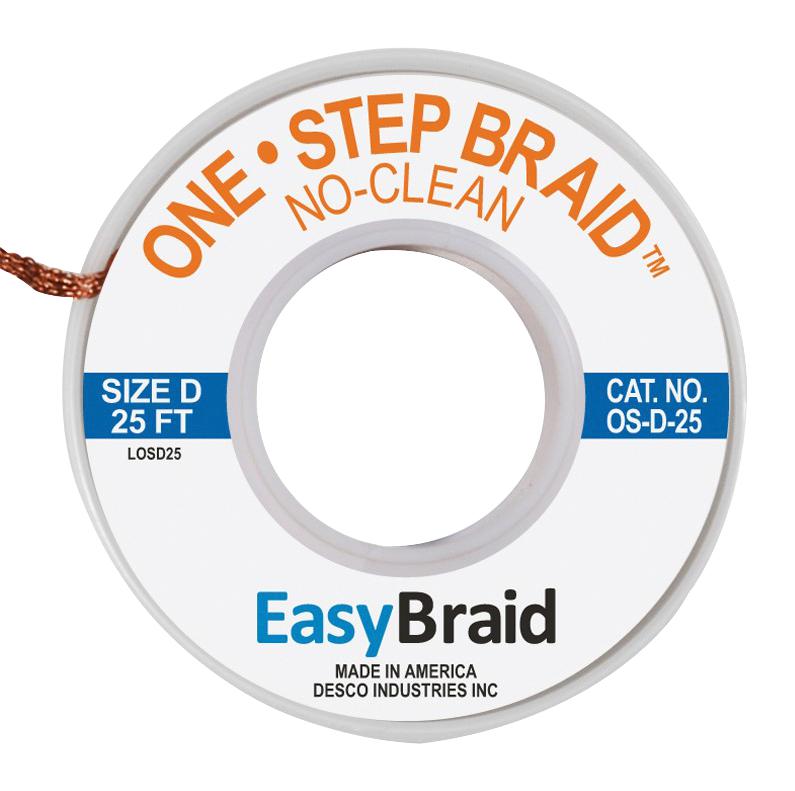 OS-D-25 DESOLDERING BRAID, 25FT X 0.1" MENDA