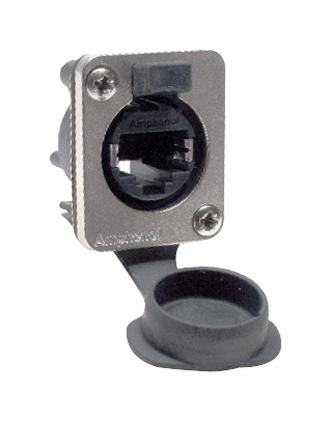 RJXS8FG3VB RJ45 CONNECTOR, JACK, 1PORT, PANEL AMPHENOL SINE/TUCHEL