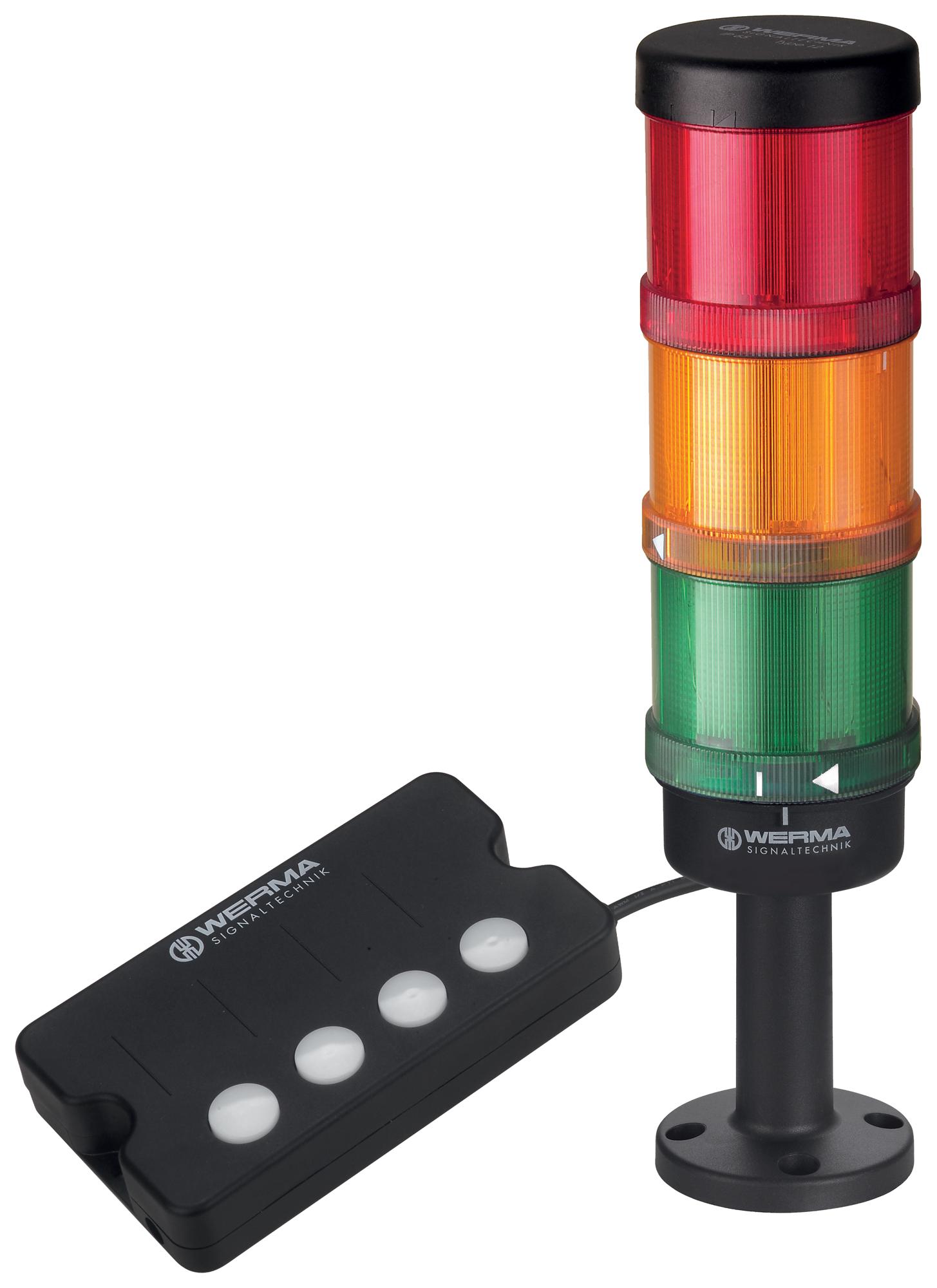 64900003 SIGNAL TOWER, GRN/RED/YEL, CONTI, SPRING WERMA