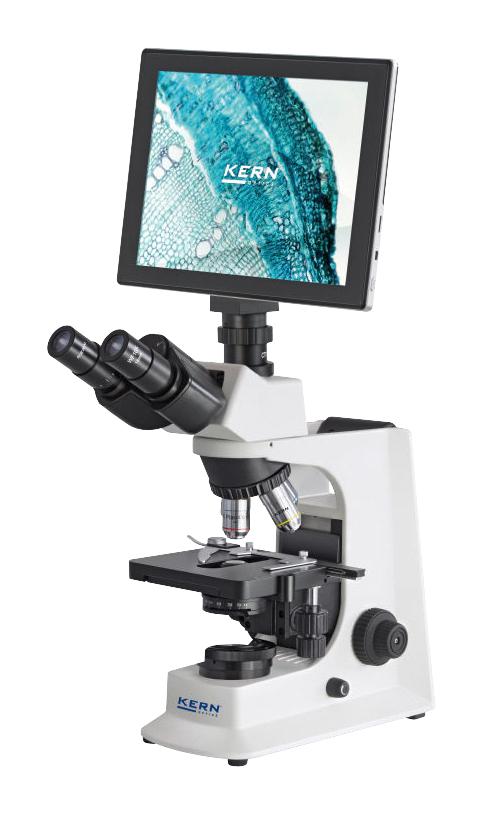OBL 137 MICROSCOPE, TRINOCULAR, 4X/10X/40X/100X KERN