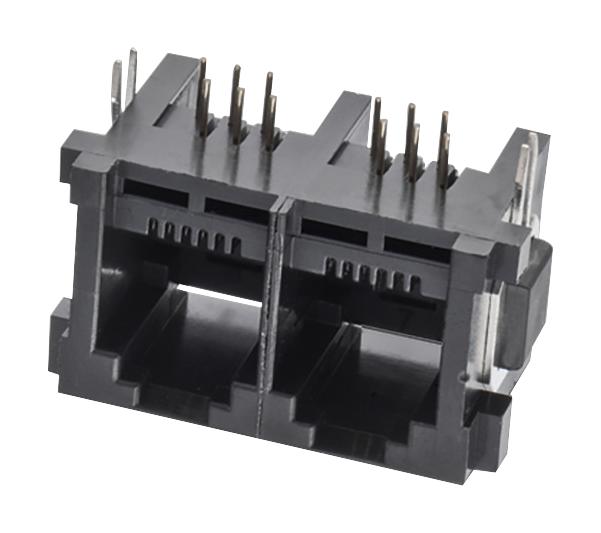 615024149421 MODULAR CONN, R/A JACK, 6P6C, 3GANG, TH WURTH ELEKTRONIK