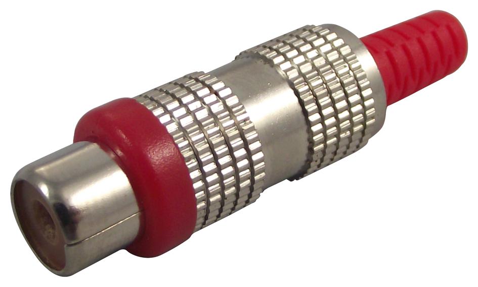 AR70530 SOCKET, PHONO, IN-LINE, RED PRO SIGNAL