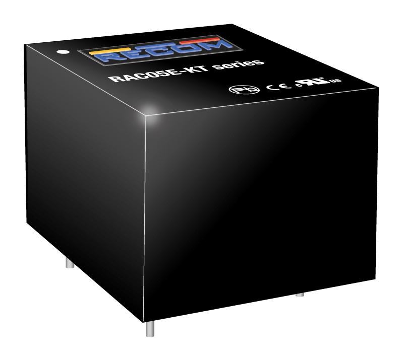 RAC05E-04SKT POWER SUPPLY, AC-DC, 4V, 1.25A RECOM POWER