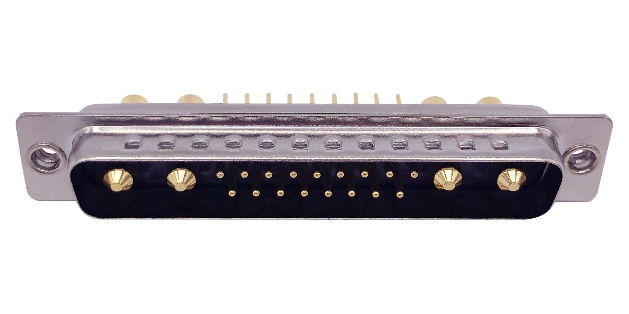 681M21WA4PL141 COMBO D-SUB CONN, PLUG, DC-21WA4, TH NORCOMP