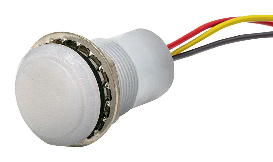 657-1455-303F PANEL INDICATOR, GRN/YEL, 17.46MM, 30VDC DIALIGHT