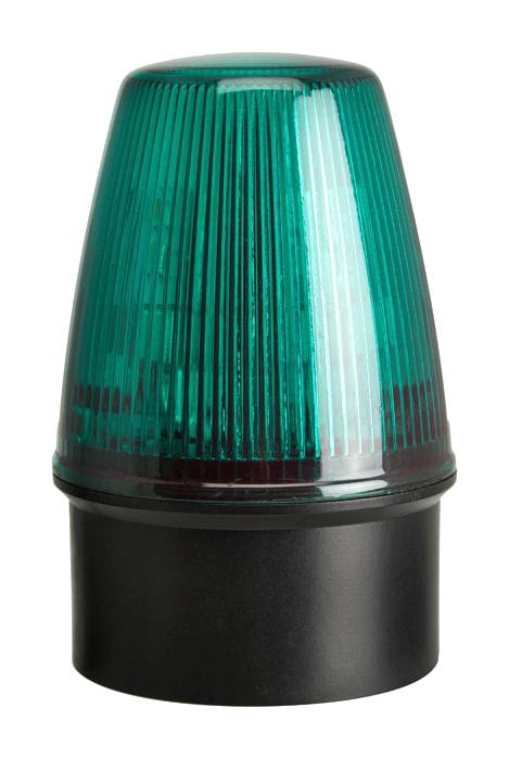 LED100-02-04 BEACON, GREEN, CONTINUOUS/FLASHING, 30V MOFLASH SIGNALLING