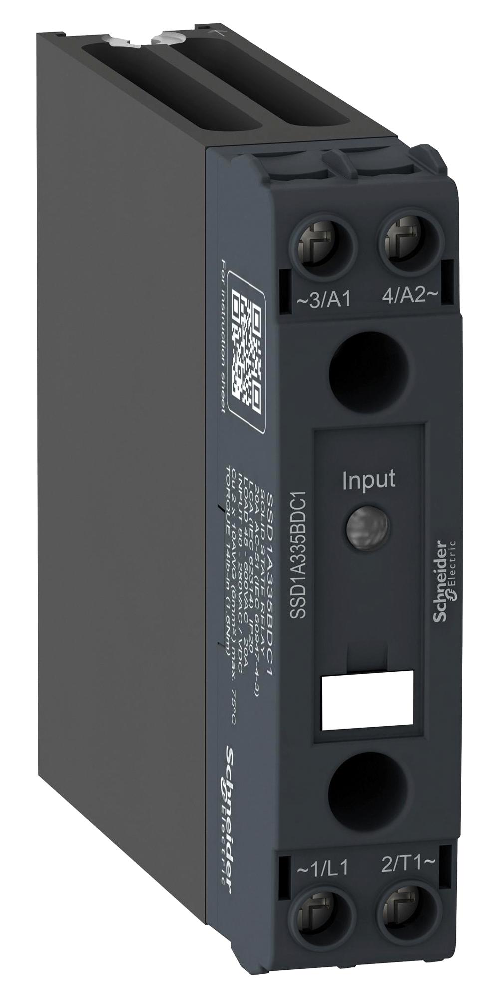 SSD1A335BDRC1 SOLID STATE RELAY, SPST, 35A, 48-600VAC SCHNEIDER ELECTRIC