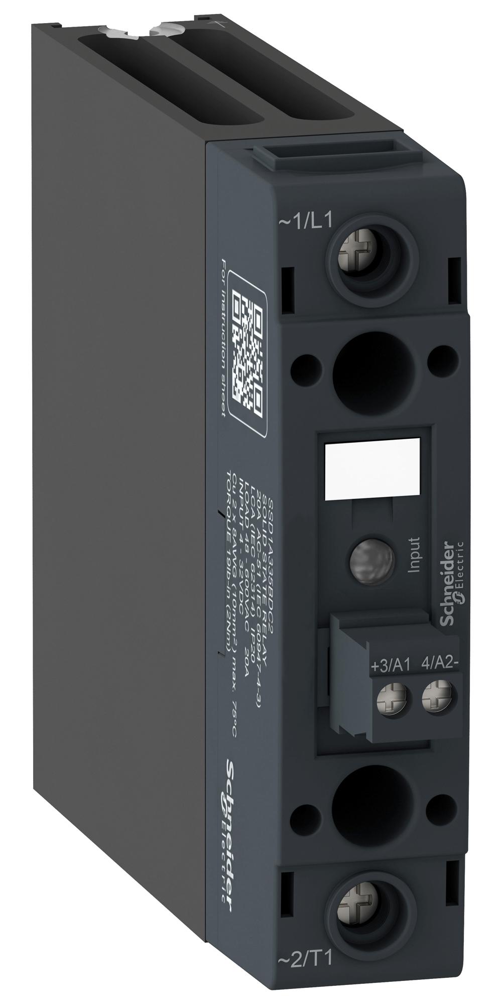 SSD1A335BDRC2 SOLID STATE CONTACTOR, 35A, 48-600VAC SCHNEIDER ELECTRIC