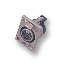 702-0400 SOCKET, XLR, PANEL, 4POLE DELTRON COMPONENTS