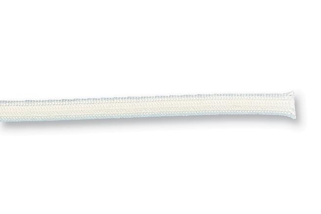 176-50031 SLEEVING, BRAID, 4MM, NATURAL, 25M HELLERMANNTYTON
