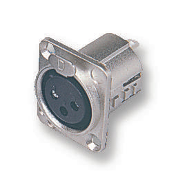 716-0400 SOCKET, XLR, PANEL, NICKEL, 4POLE DELTRON COMPONENTS