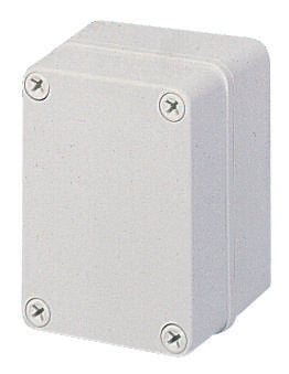 PC C 65 G ENCLOSURE BOX, POLYCARBONATE, IP67, GREY LID FIBOX