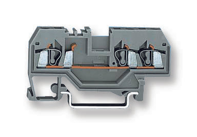 281-681 TERMINAL BLOCK, DIN RAIL, 2POS, 12AWG WAGO