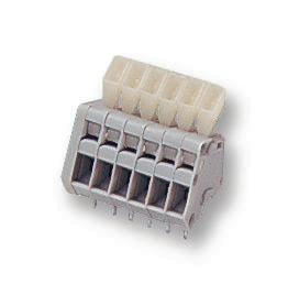233-204 TERMINAL BLOCK, WIRE TO BRD, 4POS, 20AWG WAGO