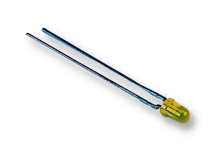 HLMP-1719 LED, 3MM, YELLOW, 2.1MCD, 585NM BROADCOM