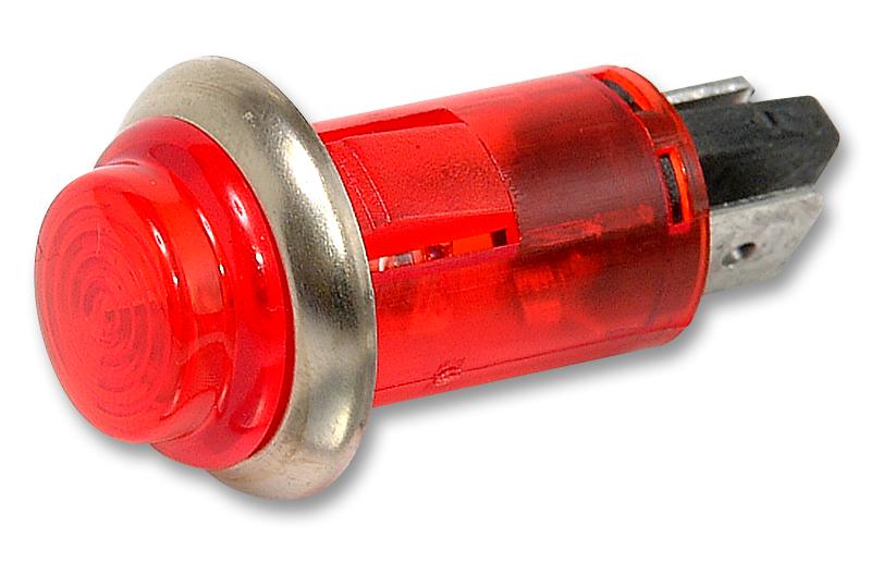 IND504203-240-T/RD NEON INDICATOR, RED CAMDENBOSS