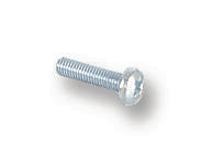 M2.5 6 PRSTMC Z100 SCREW, POZI PAN, STEEL, BZP, M2.5X6 TR FASTENINGS