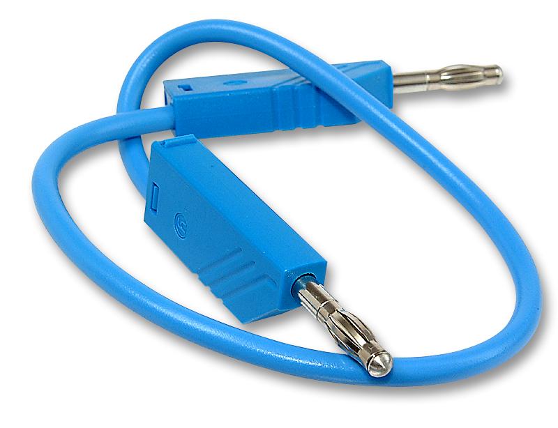 934059102 TEST LEAD, BLUE, 250MM, 60V, 32A HIRSCHMANN TEST AND MEASUREMENT