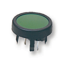 1241.1104.7095 SWITCH, SPST, 0.125A. 48V, GREEN, THT SCHURTER