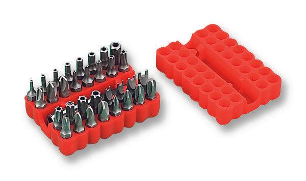 8PK-SD009-F HEXAGON BIT SET, SECURITY, 1/4", 34PC DURATOOL