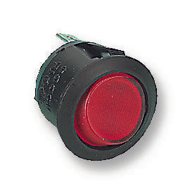 R13244BNAA ROCKER SWITCH, DPST, RED ILLUM ARCOLECTRIC (BULGIN LIMITED)