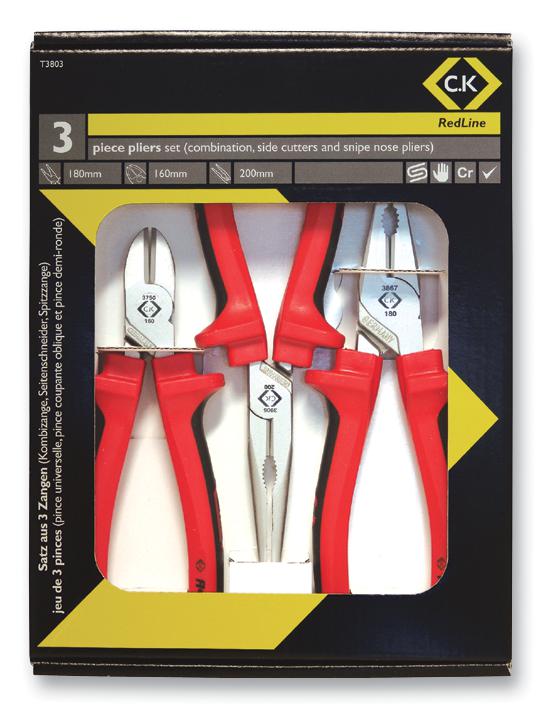 T3803 PLIER SET, 3PC CK TOOLS