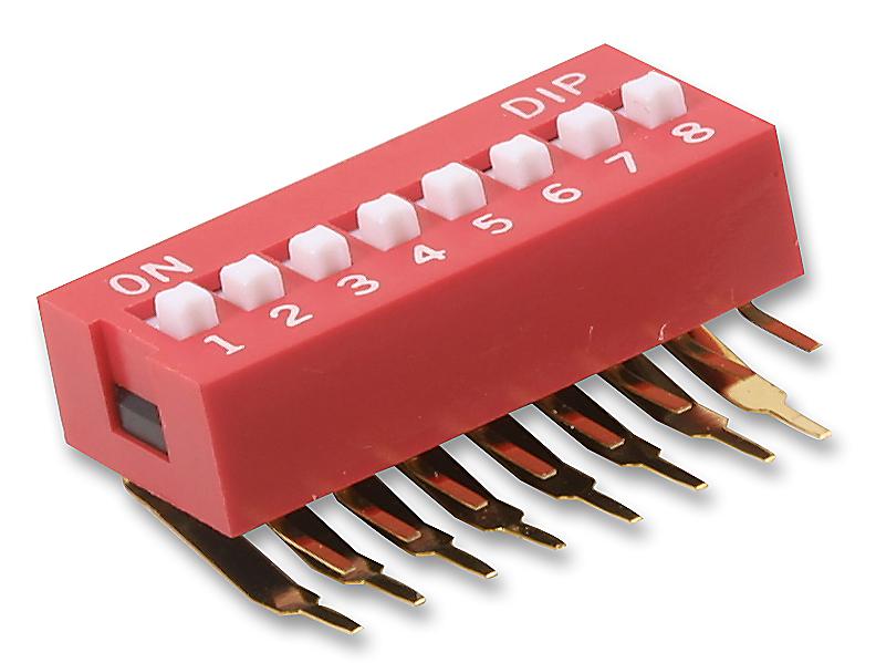 MCNDA-08V DIP SWITCH, 8POS, SPST-NO, SLIDE, TH MULTICOMP PRO