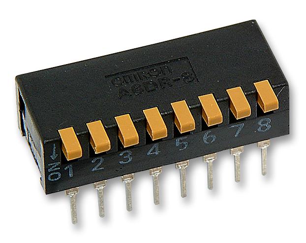 A6DR-8100 SWITCH, DIL, PIANO, 8WAY OMRON