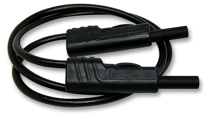 973647100 TEST LEAD, BLK, 2M, 60V, 16A HIRSCHMANN TEST AND MEASUREMENT