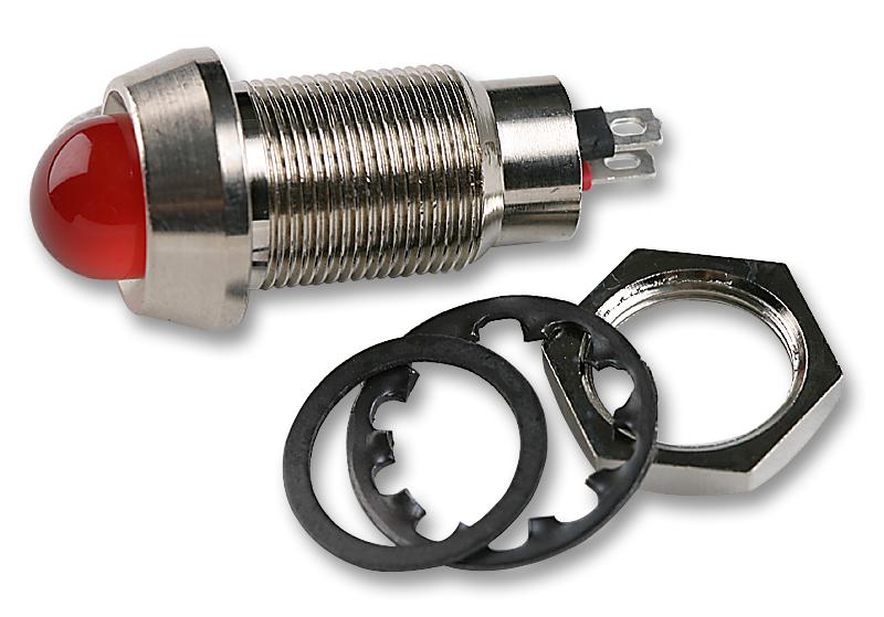 514-102-22 LED INDICATOR, 24VDC, SUPER RED MARL