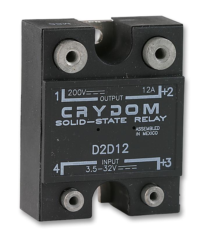 D2D12 SSR, 12A, 200VDC SENSATA/CRYDOM