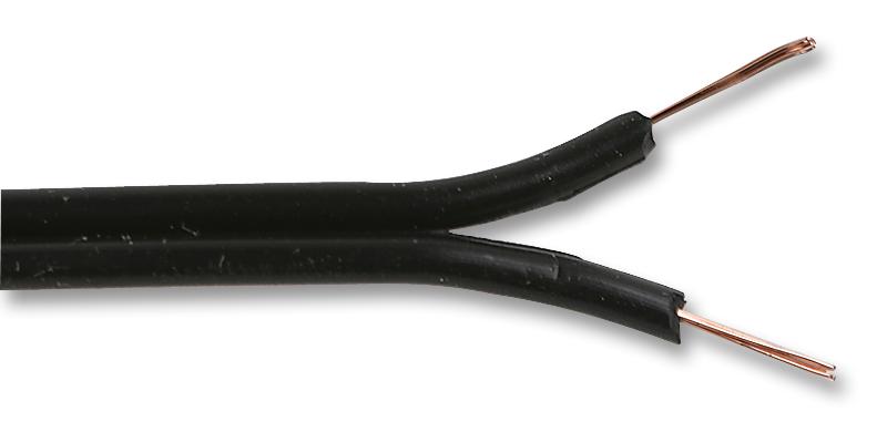 3788015 CABLE, FIG 8, 7/0.2MM, BLACK, 100M MULTICOMP PRO