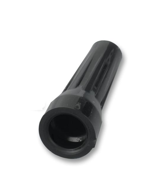 GMA.2B.070.DN STRAIN RELIEF, 7MM, BLACK, THERMOPLASTIC LEMO