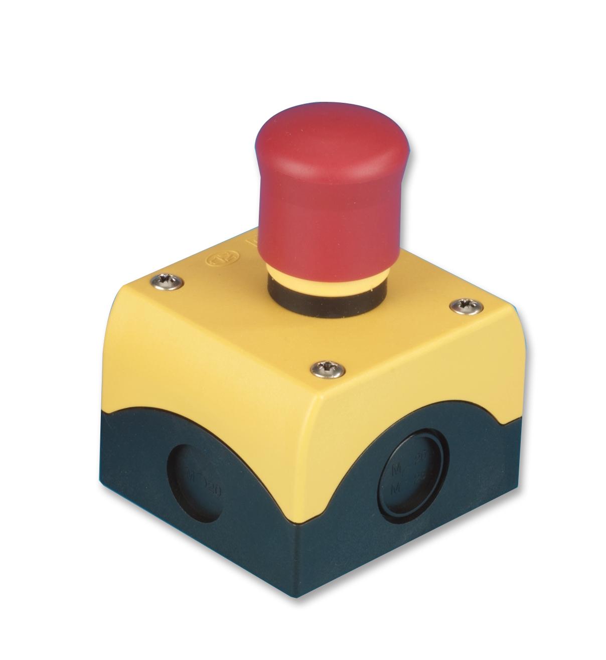 M22-PV/KC11/IY ENCLOSURE, ESTOP, 1NC/1NO, 30MM EATON MOELLER