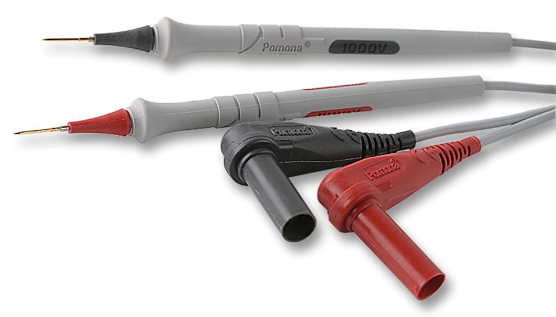 6342 TEST LEAD SET, BLK, RED, 1M, 60V, 3A POMONA