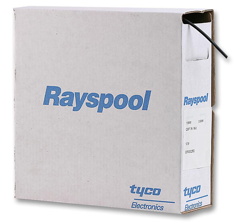 LSTT-R-2.4-0 HEATSHRINK, 2.4MM, BLACK, 10M RAYCHEM - TE CONNECTIVITY