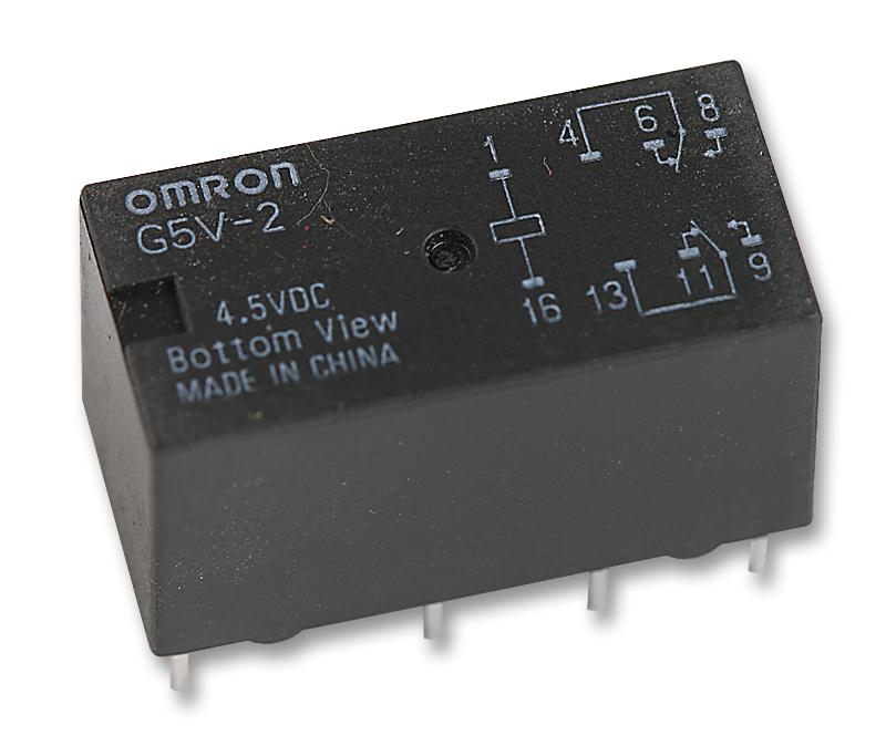 G5V-2 4 DC5 RELAY, SIGNAL, DPDT, 30VDC, 2A OMRON