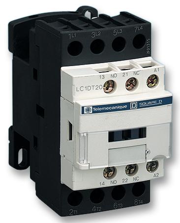 LC1DT25B7 CONTACTOR, 4NO, 25A, 24VAC SCHNEIDER ELECTRIC