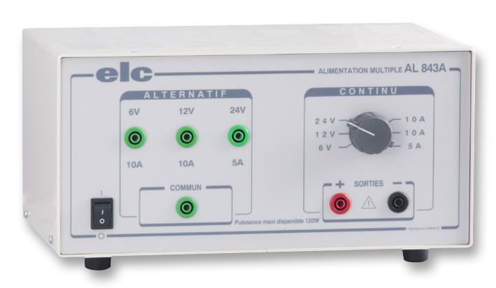 AL843A. PSU, BENCH, 6V/12V/24V ELC