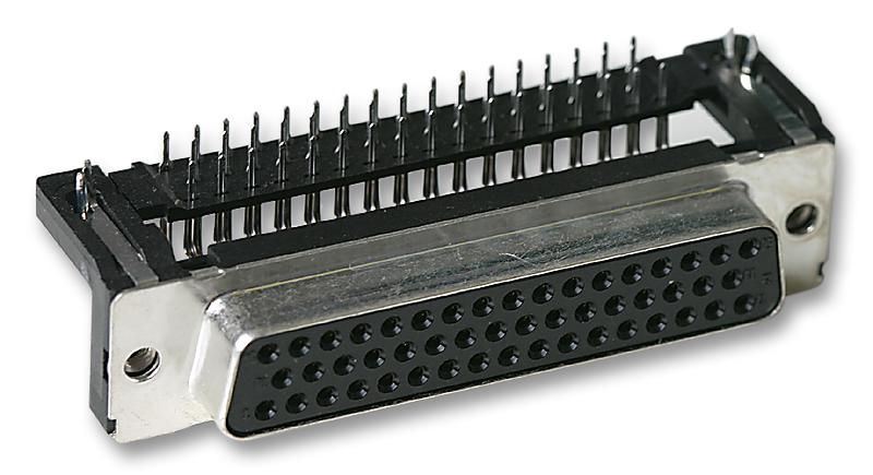 09 66 552 7611 SOCKET, D, PCB, R/A, 50WAY HARTING