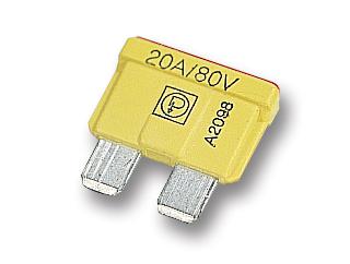 166.7000.5202 AUTOMOTIVE FUSE, TIME DELAY, 20A, 80VDC LITTELFUSE