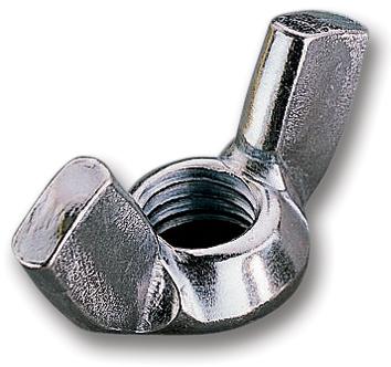 M4- NWST-Z50- WING NUT, BZP, M4, PK50 TR FASTENINGS