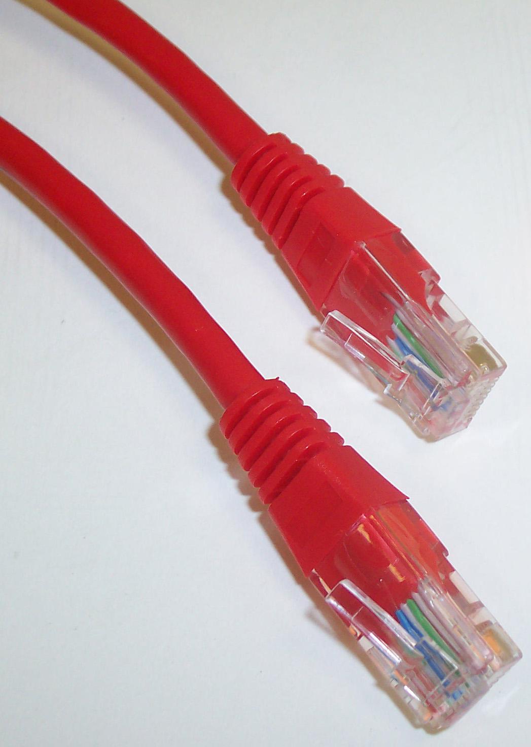 PS11049 PATCH LEAD, CAT 5E, 15M RED PRO SIGNAL