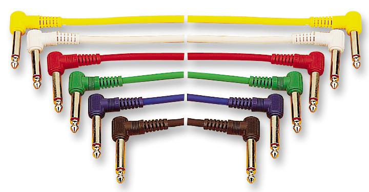 G030G LEAD SET, 1/4" JACK-JACK, 0.3M, 6 SOUNDLAB