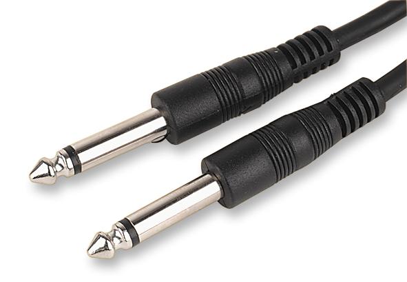 AV02464 LEAD, 6.35MM M JACK PLG-PLG, 2M PRO SIGNAL