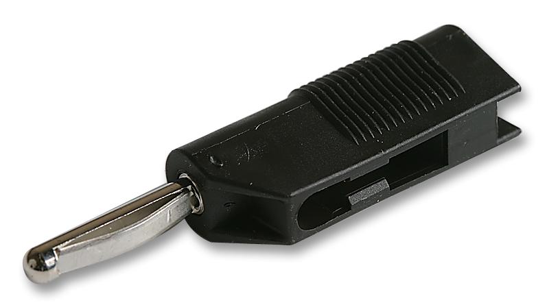 930435100 VSB20 BLACK 4MM PLUG STACKABLE PK5 HIRSCHMANN TEST AND MEASUREMENT