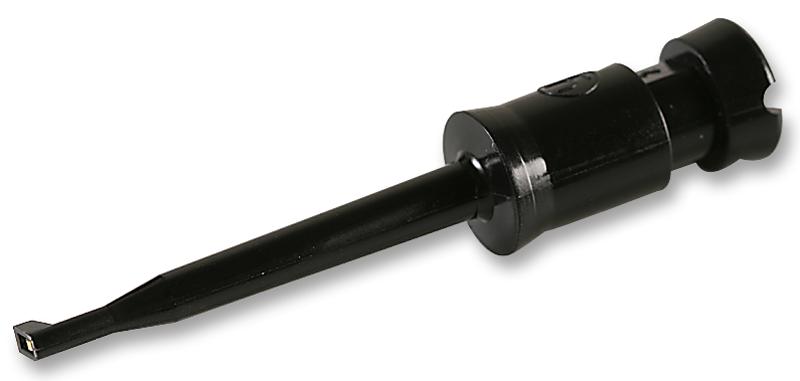 931467100 HOOK, TEST, MINIATURE, BLACK, KUN HIRSCHMANN TEST AND MEASUREMENT