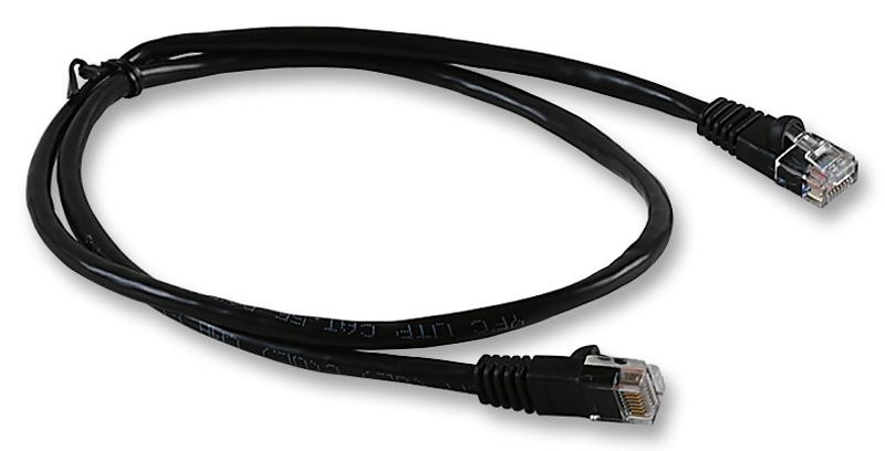 2965-0.75BK PATCH LEAD, CAT5E, BLACK, 0.75M VIDEK