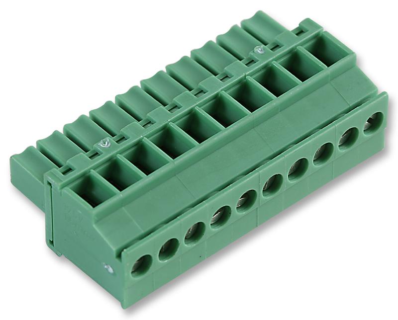MCVW 1,5/10-ST-3,5 TERMINAL BLOCK, PLUGGABLE, 10POS, 16AWG PHOENIX CONTACT