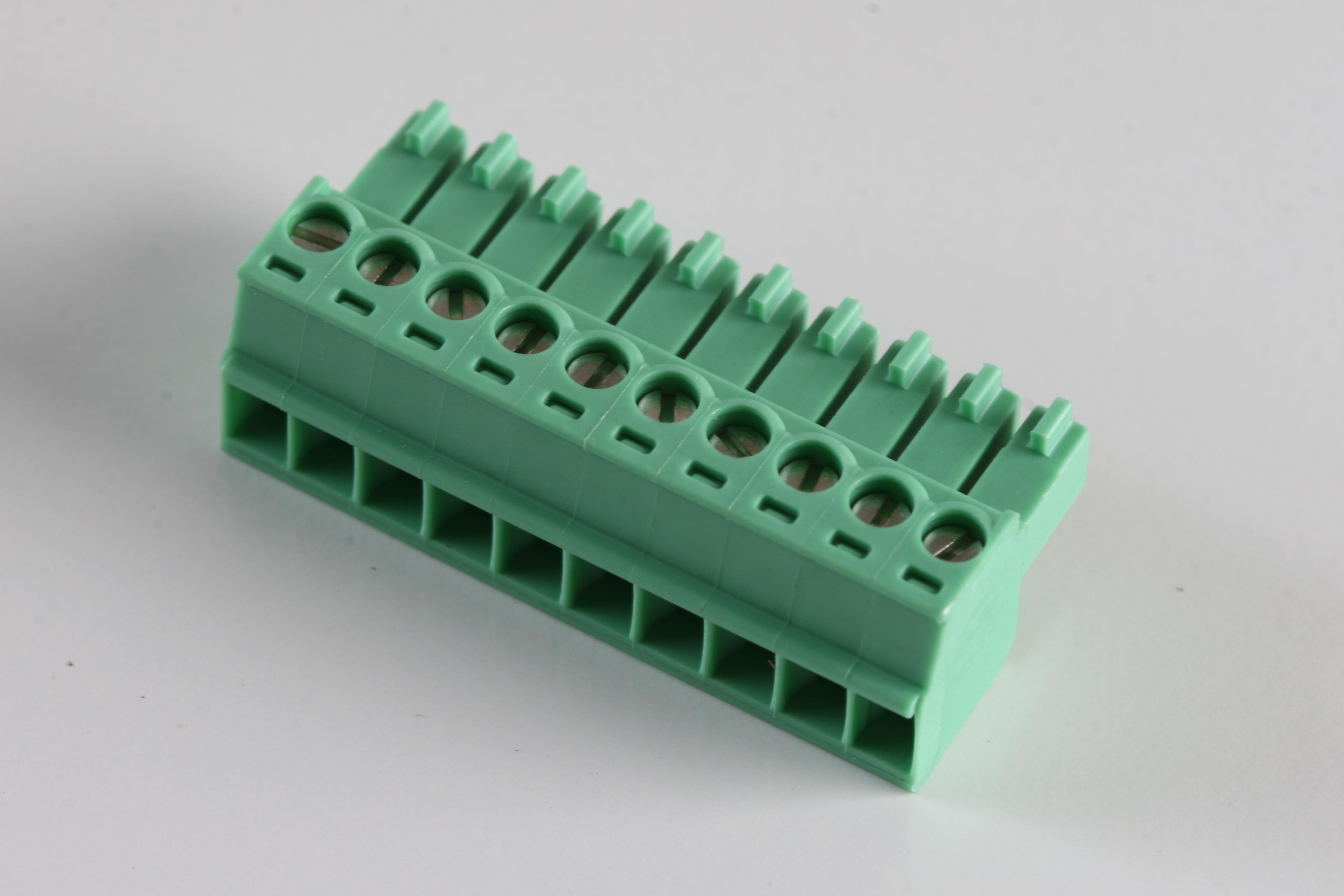 MC 1,5/10-ST-3,5 TERMINAL BLOCK, PLUGGABLE, 10POS, 16AWG PHOENIX CONTACT